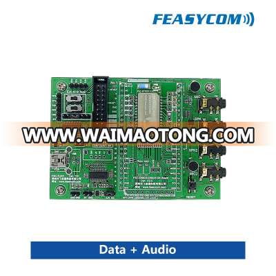 Professional Bluetooth Data+ audio evaluation board with A2DP source and sink