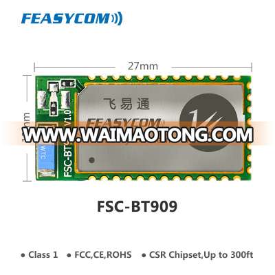 Class 1 FCC long range module 100m csr bluetooth 4.0 audio transmitter amplifier dual mode module for beacon broadcasting